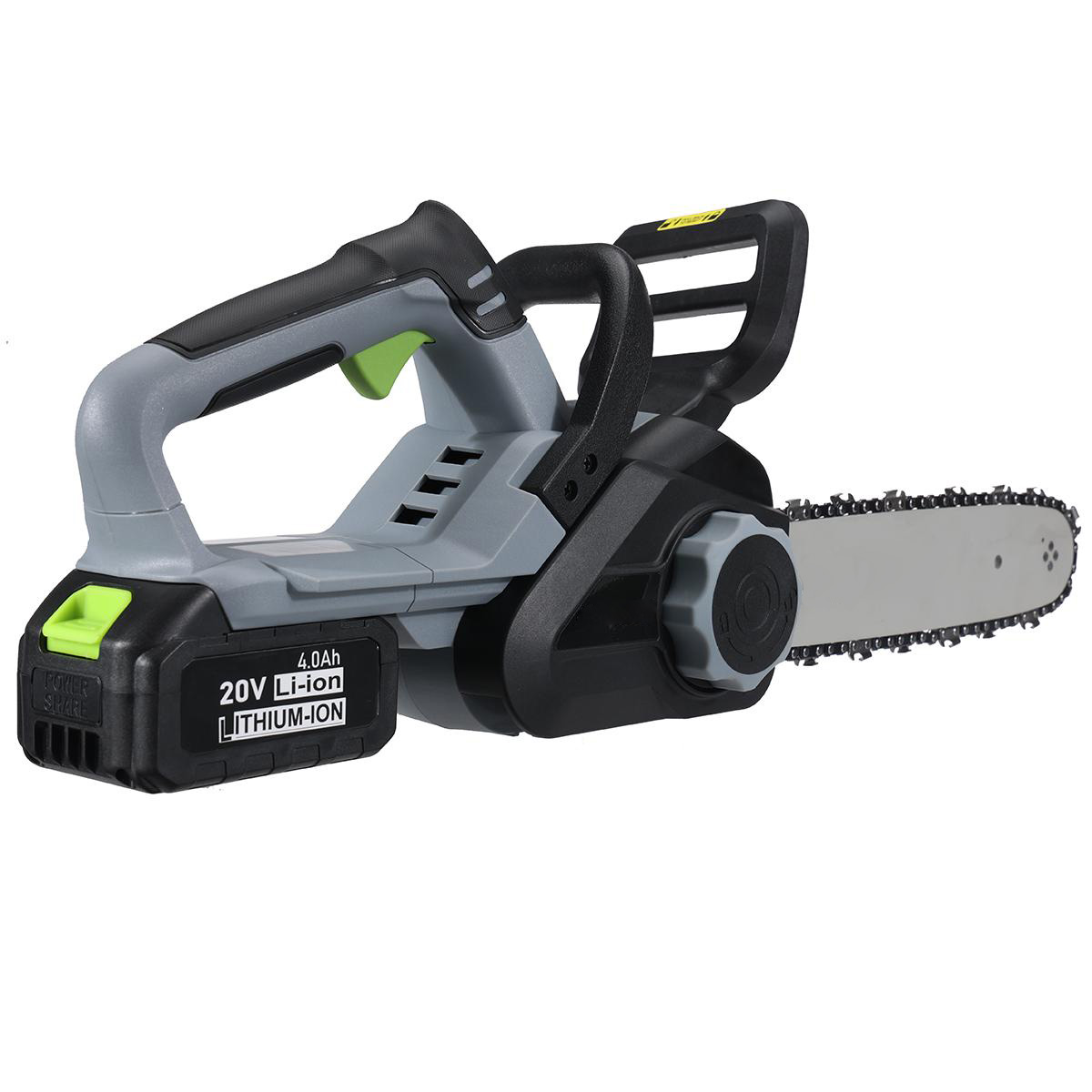 20V 12 Inch Cordless Chainsaw with Two Rechargeable 4.0Ah Battery Battery Powered Chainsaw Electric Chain Saw for Tree Branches Camping
