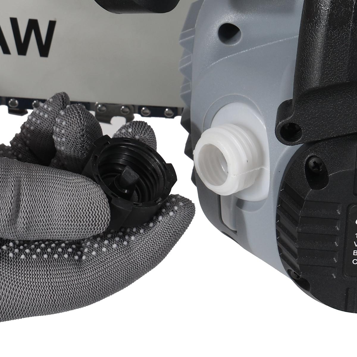 20V 12 Inch Cordless Chainsaw with Two Rechargeable 4.0Ah Battery Battery Powered Chainsaw Electric Chain Saw for Tree Branches Camping