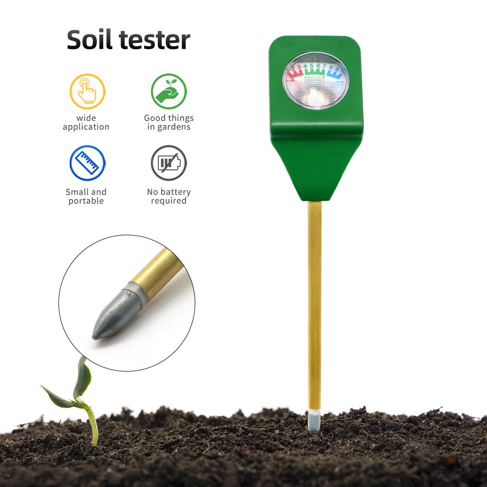 Soil Sensor Mini Hygrometer Moist Moisture Meter Test Water Hydrometer Humidity Detector With Metal Probe Garden Plant Flower Tools