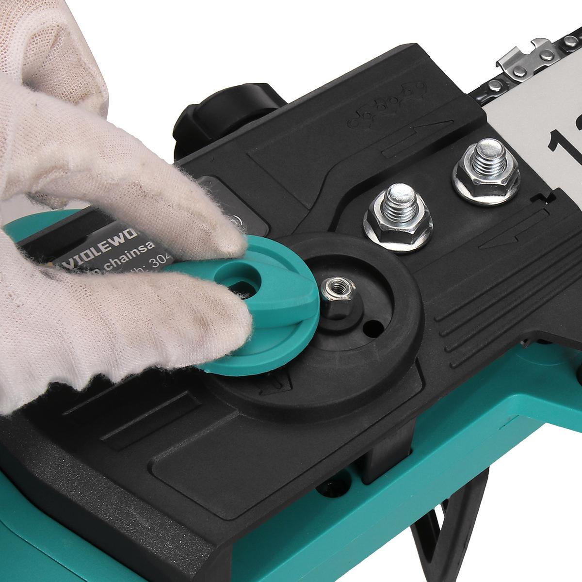 Socoje 12 inch Brushless Electric Chain Saw-US Standard 2.0A Seat Charge 2.0Ah10 Section Battery Core Chain Fast Adjustment Press Type