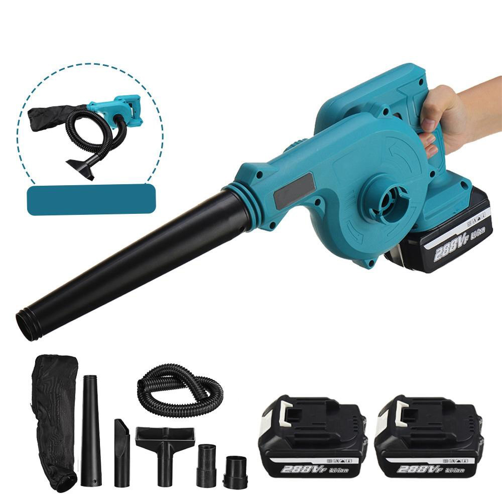 Socoje 1500W 20000rpm 18V 2-in-1 Electric Air Blower Blow-suction Type Handheld Blowing Machine for Dust Cleaning