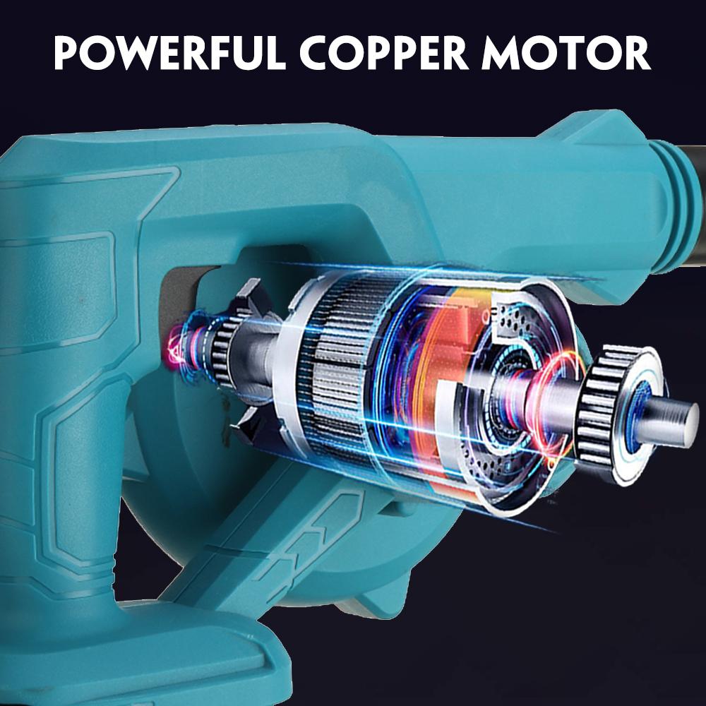 Socoje 1500W 20000rpm 18V 2-in-1 Electric Air Blower Blow-suction Type Handheld Blowing Machine for Dust Cleaning