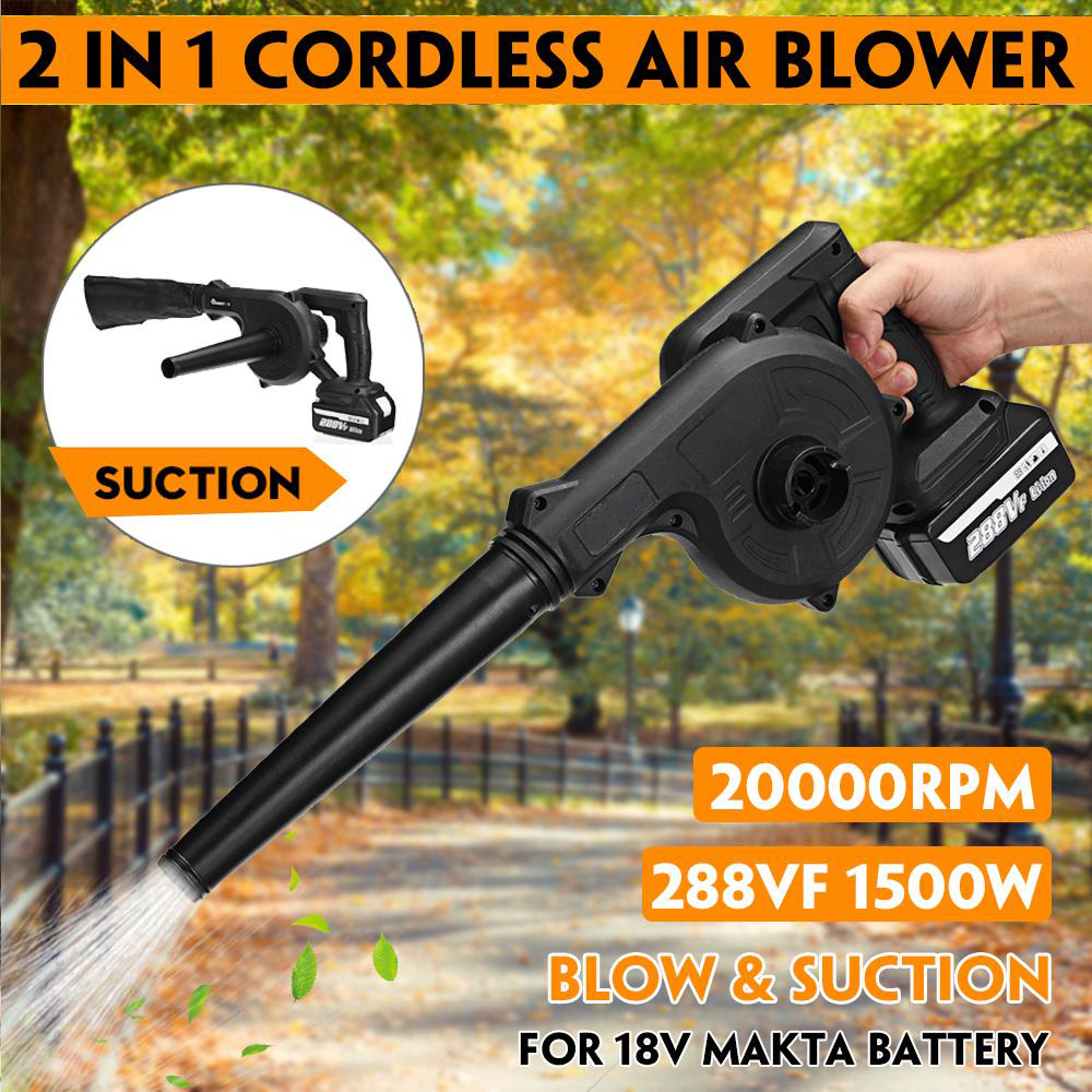 Socoje 2-in-1 Electric Air Blower 1500W 20000rpm Vacuum Cleaner Handheld Blowing Machine