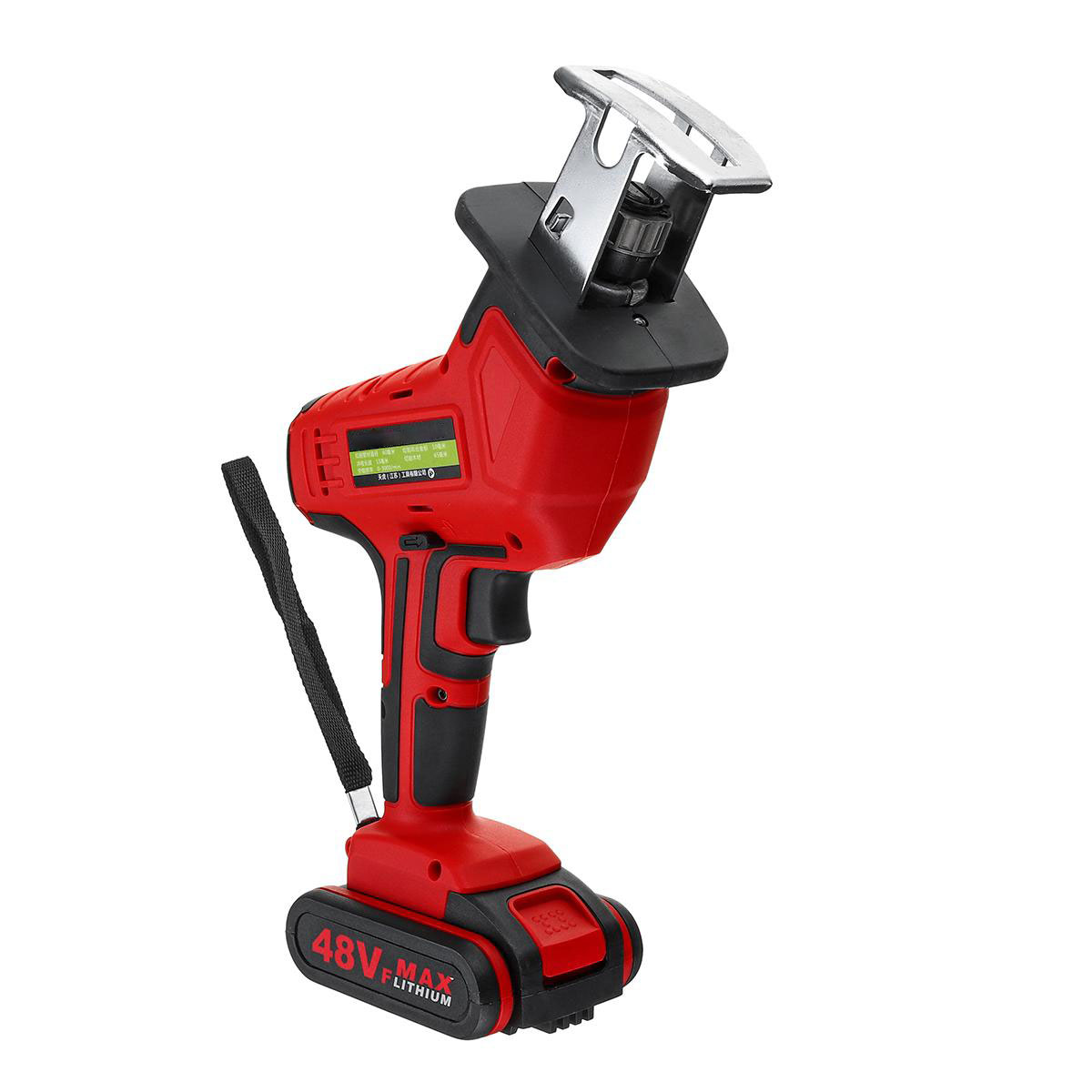 Socoje 48VF Electric Cordless Reciprocating Saw Chainsaw + 4 Saw Blades Metal Cutting Woodworking Tools Set
