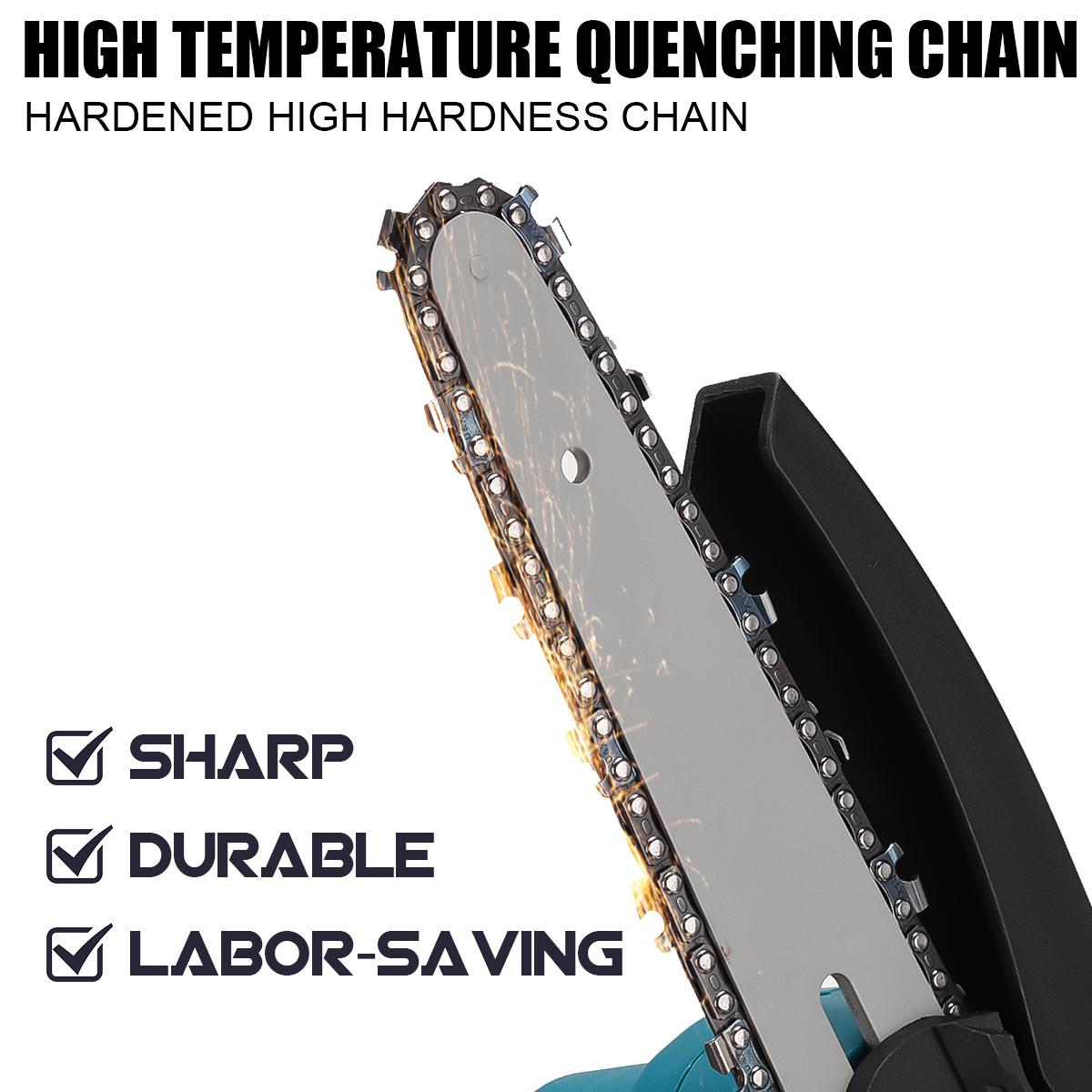 Socoje 6 Inch 2000W 88VF Brushless Electric Saw Chainsaw Pruning Saws Woodworking Cutting Tool W/ 1pc or 2pcs Battery For Makita 18v Battery