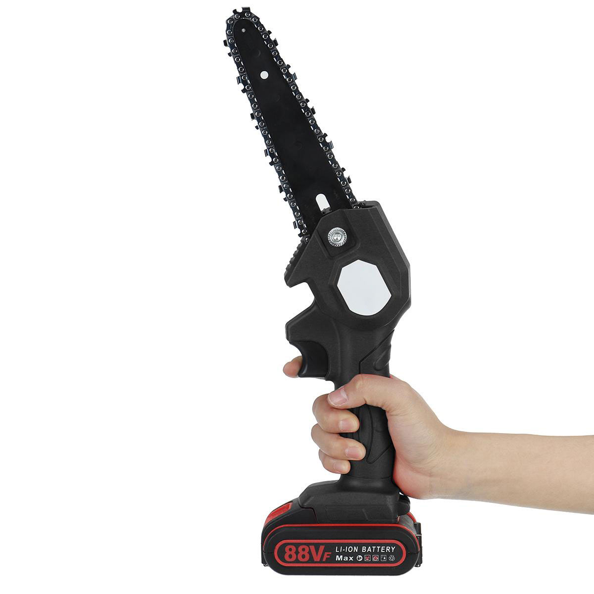 Socoje 88VF 1200W 6 Inch Electric Cordless One-Hand Saw Chain Saw Woodworking Tool Kit
