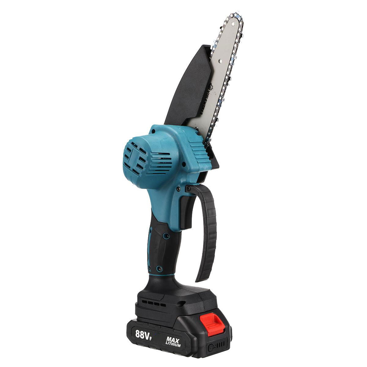 Socoje 88VF 6 Inch Electric Chain Saw 1500W Cordless One-Hand Saws Woodworking Tool Wood Cutter W/ None/1/2 Battery For MakitaBattery