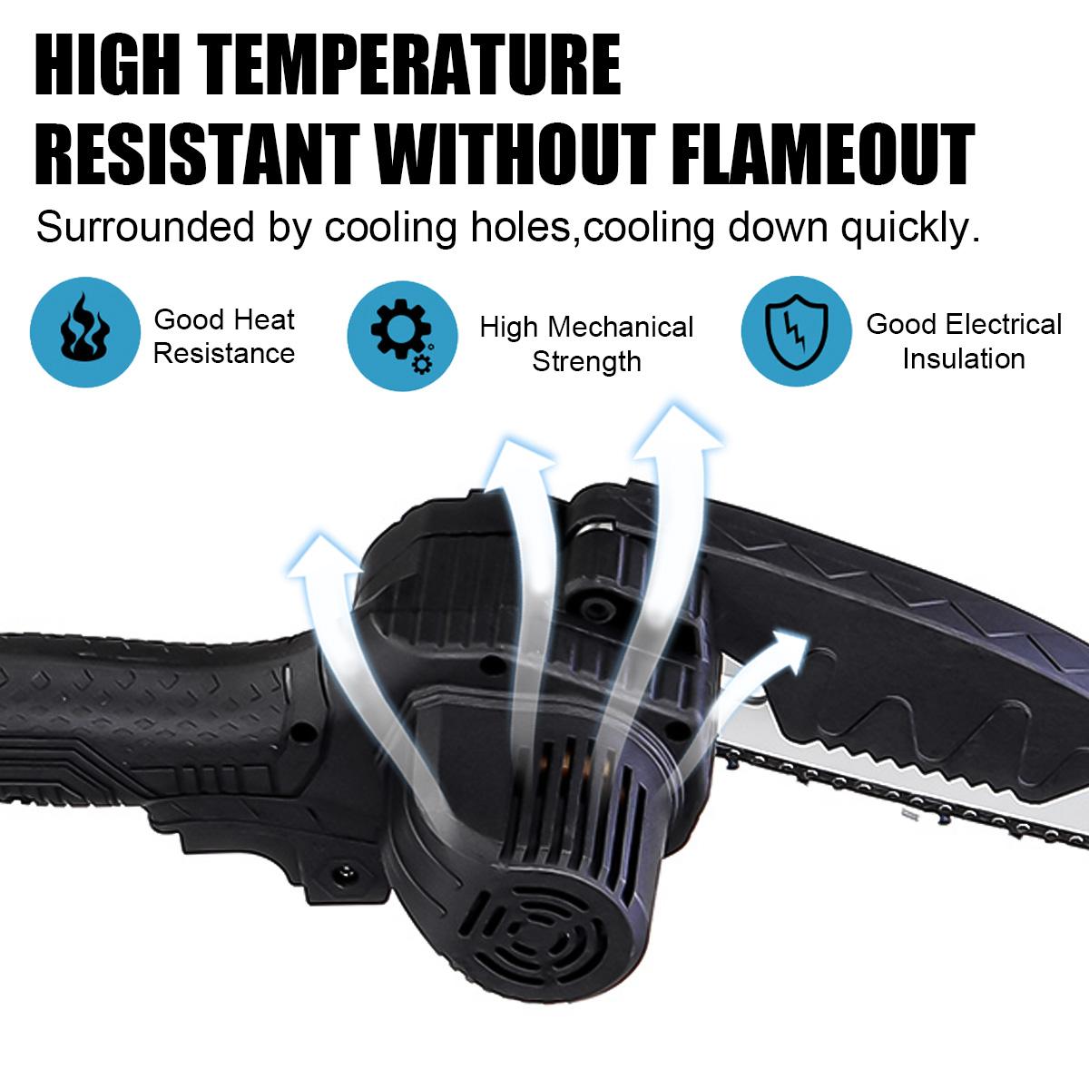 Socoje 88VF 8 Inch Brushless Electric Saw 3000W Portable Pruning Chain Saw Rechargeable Woodworking Power Tools Wood Cutter W/ 1/2 Battery