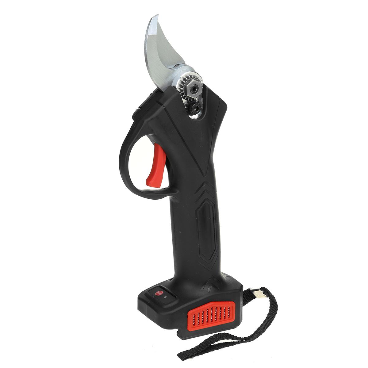 Socoje 88VF Cordless Electric Pruning Shears Secateur Branch Cutter Scissor W/ 2 Battery & Plastic Tool Box