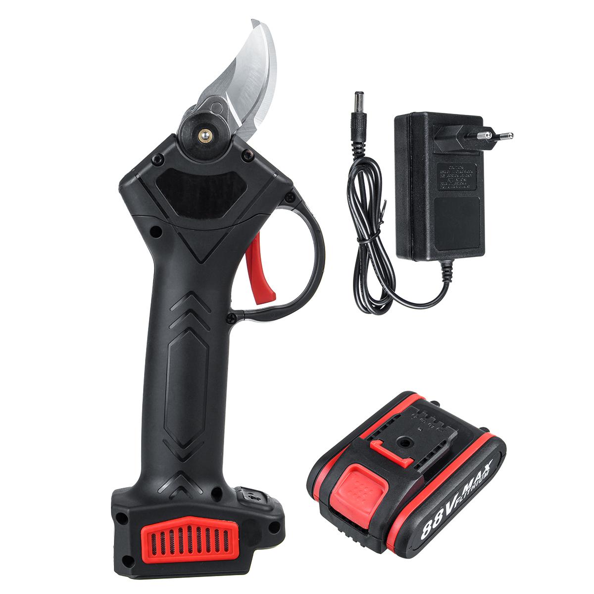 Socoje 88VF Cordless Rechargeable Electric Pruning Shears Secateur Branch Cutter Scissor