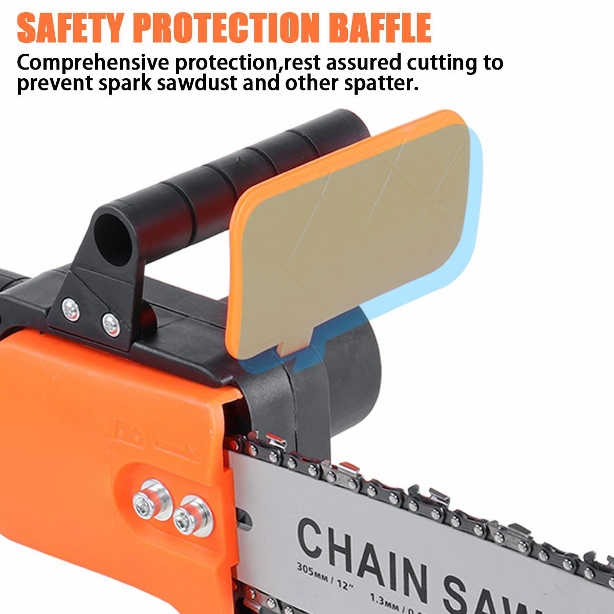 3000W 388VF 12 Inch Portable Electric Saw Pruning Chain Saw Rechargeable Woodworking Power Tools Wood Cutter W/ 1/2 Battery EU/US Plug