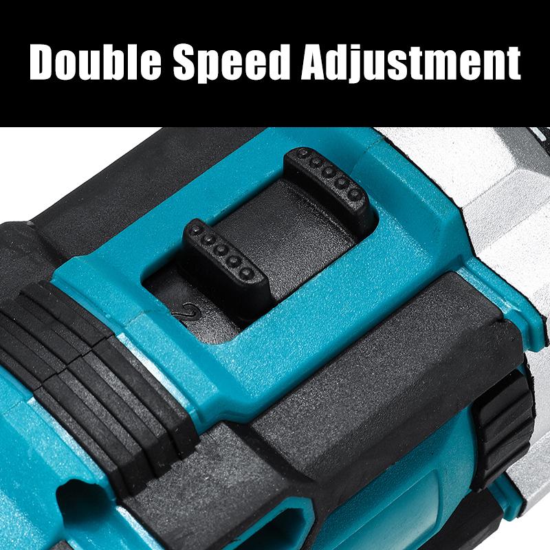 Socoje 48VF Cordless Impact Electric Screwdriver Drill 25+3 Gear Forward/Reverse Switch Power Screw Driver W/ 1 Or 2 Li-ion Battery