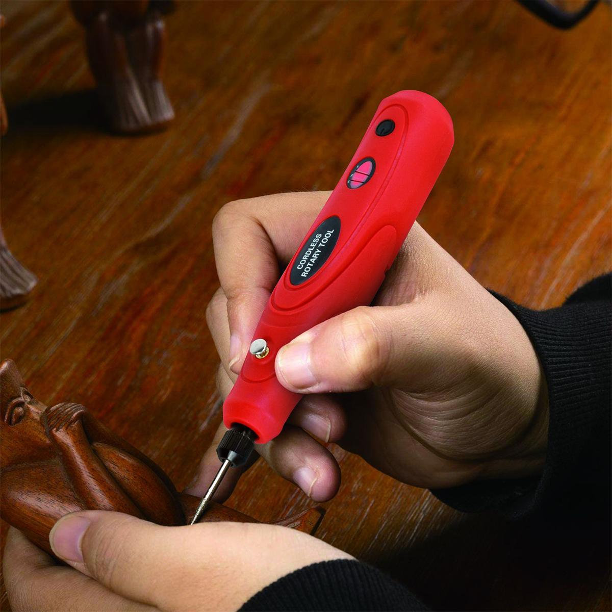 Mini Electric Engraving Cordless Rotary Tool Mini Grinder Machine USB Charging 3 Variable Speed Rotary Tool with 31 Accessories