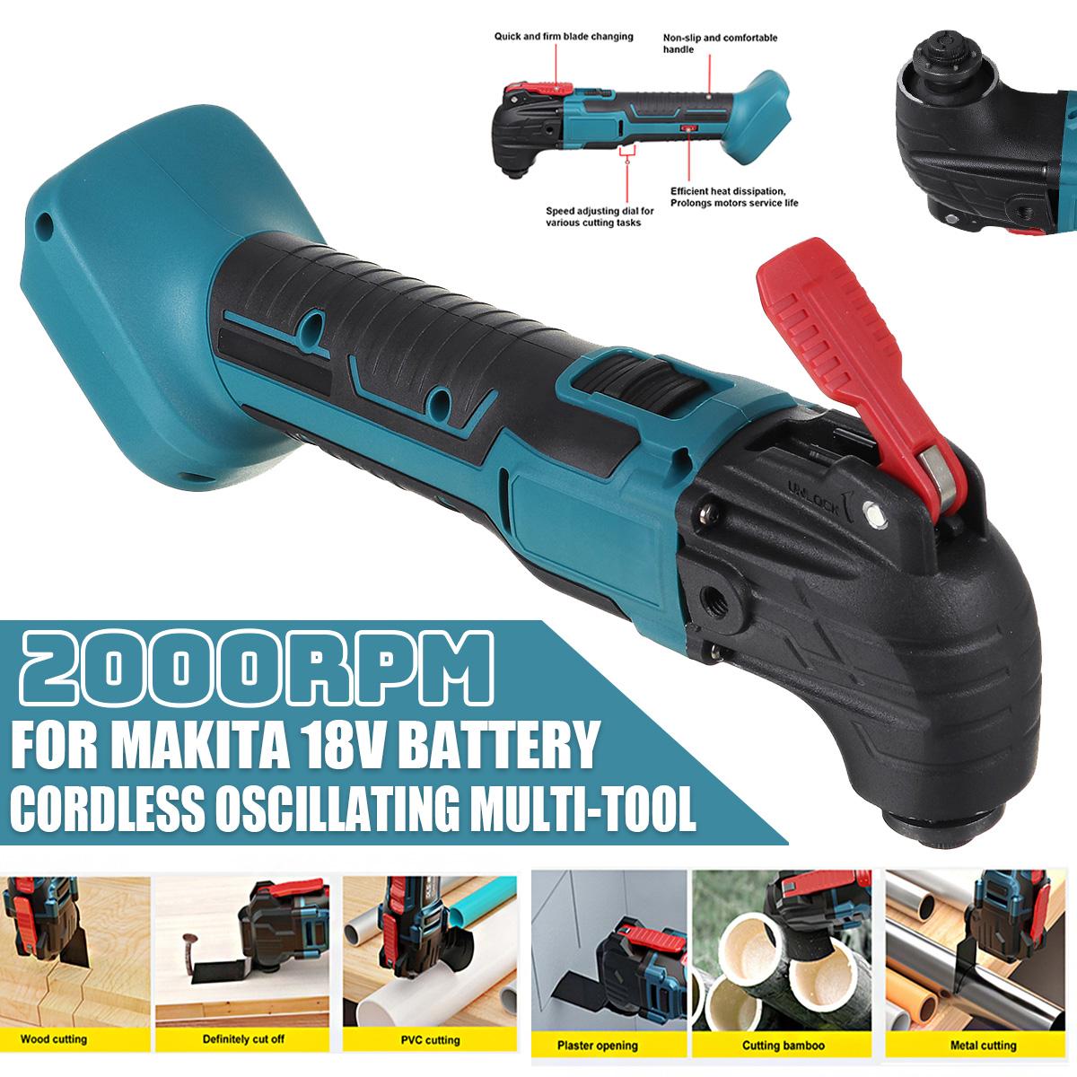 Multifunction Tool Oscillating Multi-Tools Variable Speed Electric Woodworking Tool For Makita 18V Battery