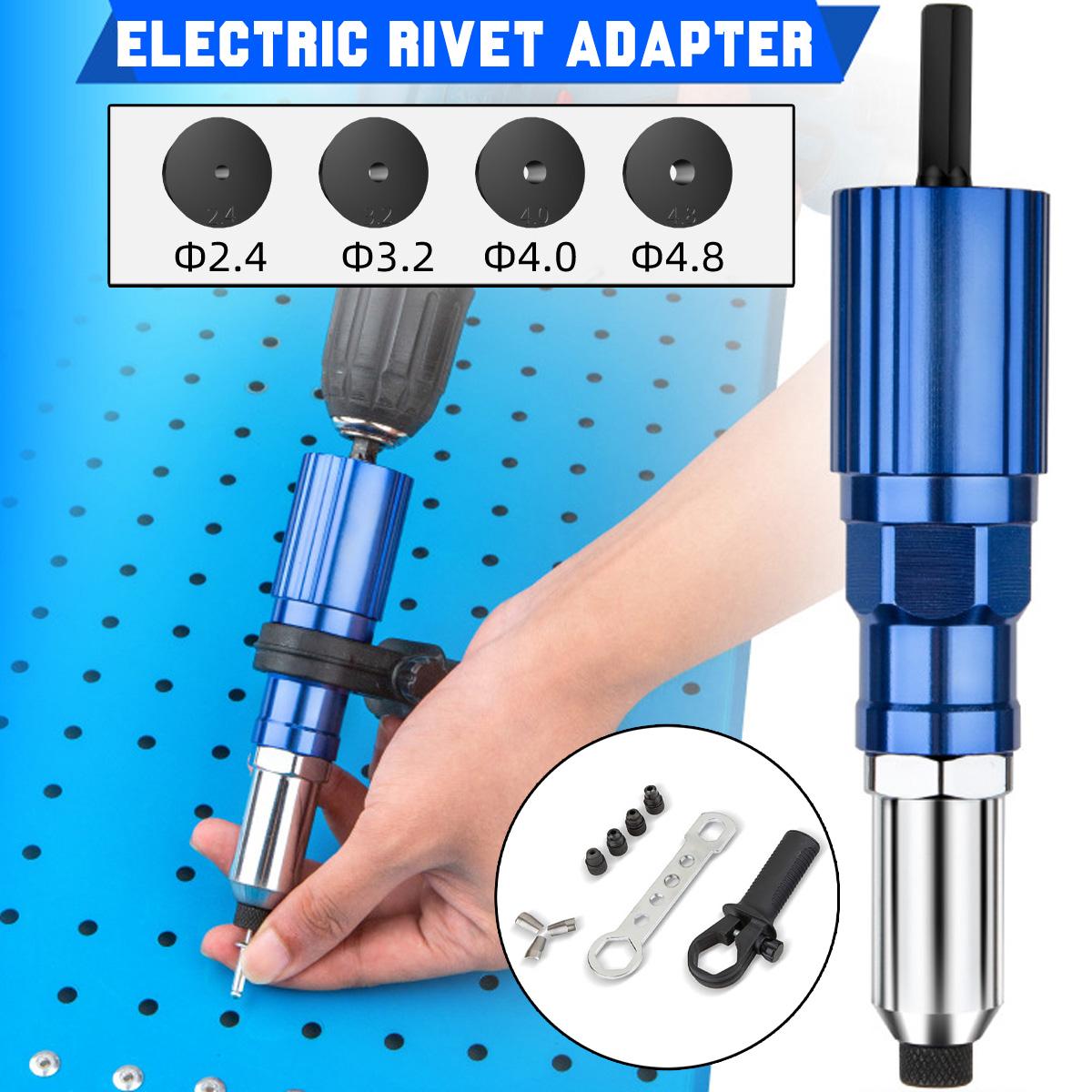 Nail Gun Electric Rivet Adapter Set Pull Riveting Core-pulling Conversion Head Aluminum Alloy