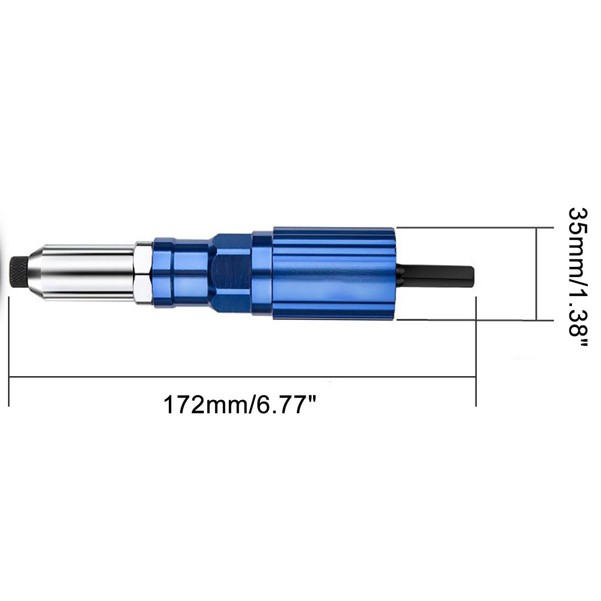 Nail Gun Electric Rivet Adapter Set Pull Riveting Core-pulling Conversion Head Aluminum Alloy