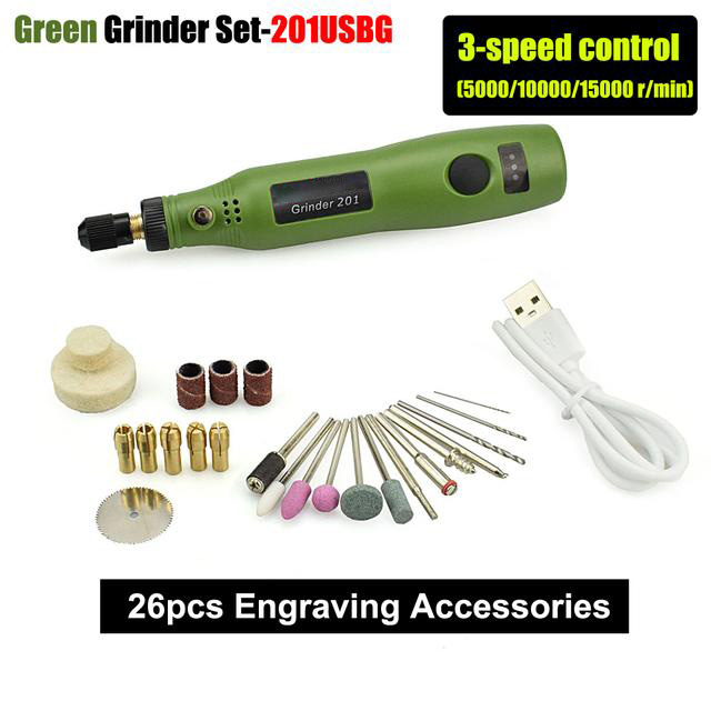 USB Charging 10W Grinding Machine Mini Wireless Variable Speed Rotary Tools Kit Engraver Pen for Milling Polishing