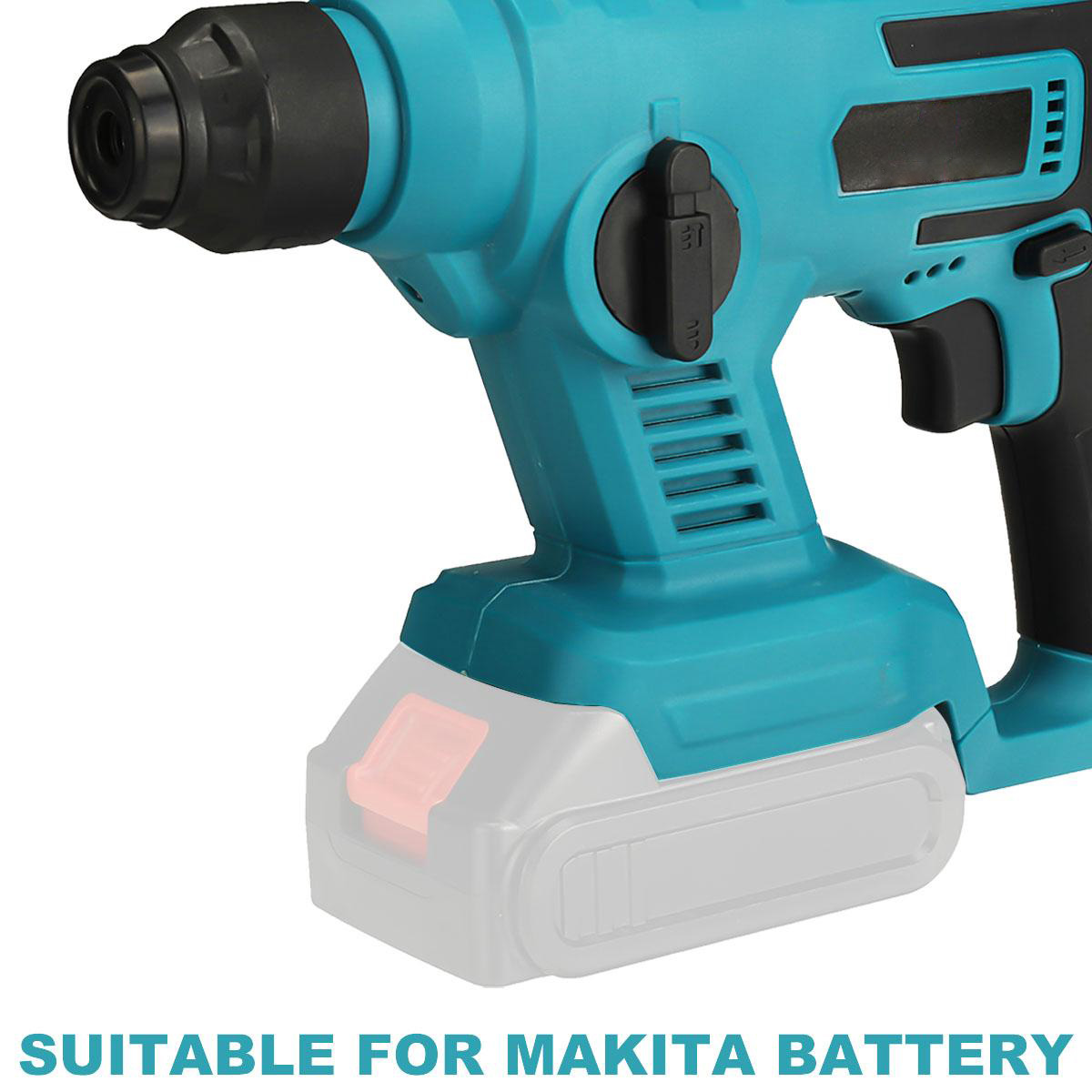 Socoje 21V 20mm Electric Brushless Impact Hammer Electric Drill Rechargeable Woodworking Maintenance Tool Fit Makita