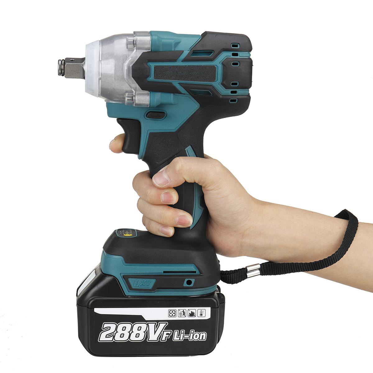 Socoje 288VF 1/2'' Electric Cordless Brushless Impact Wrench With 1/2 Battery