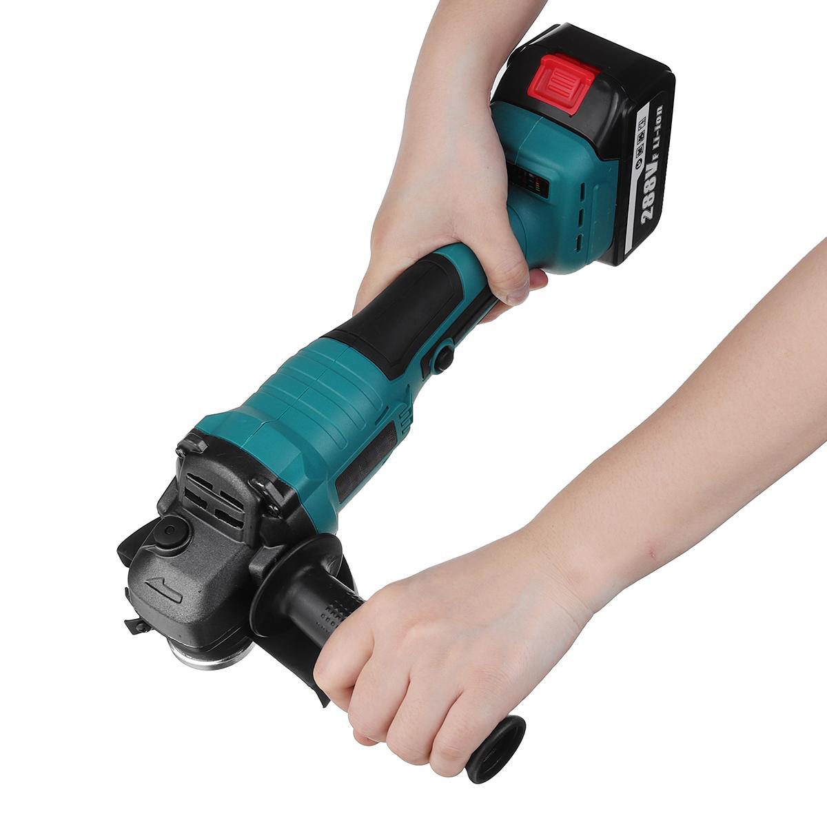 Socoje 288VF Cordless Angle Grinder 3 Gears Brushless Electric 100mm/125mm Polishing Machine W/ 1pc or 2pcs Battery For Makiita