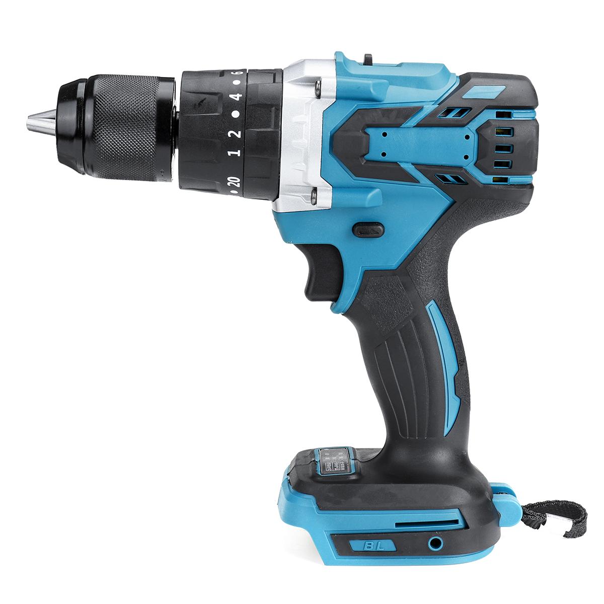 Socoje 350N.m 3 In 1 Regulated Speed Drill Brushless Electric Impact Drill Driver Hammer Drill For 18V Battery