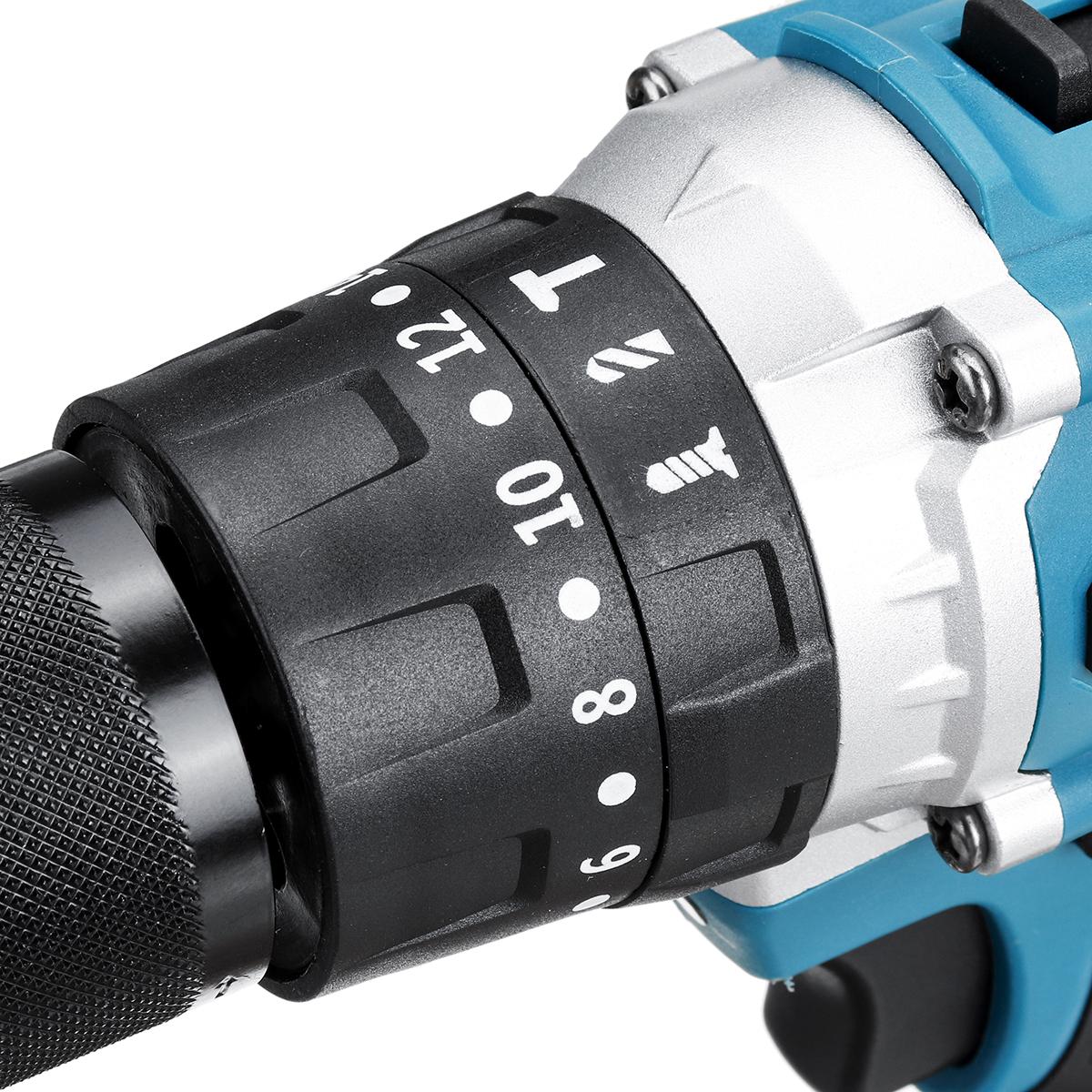 Socoje 350N.m 3 In 1 Regulated Speed Drill Brushless Electric Impact Drill Driver Hammer Drill For 18V Battery