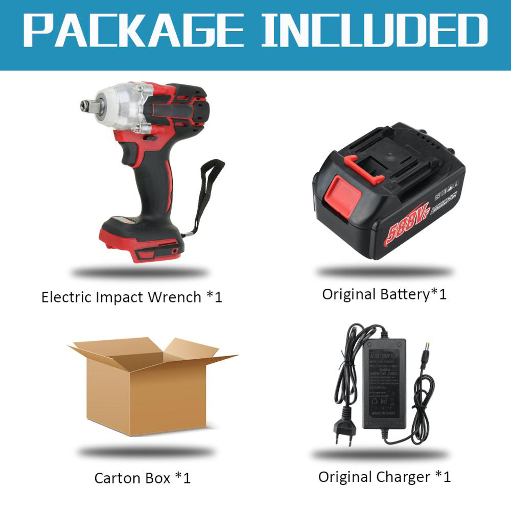 Socoje 588VF 2 in 1 Electric Cordless Brushless Impact Wrench Driver Socket Screwdriver