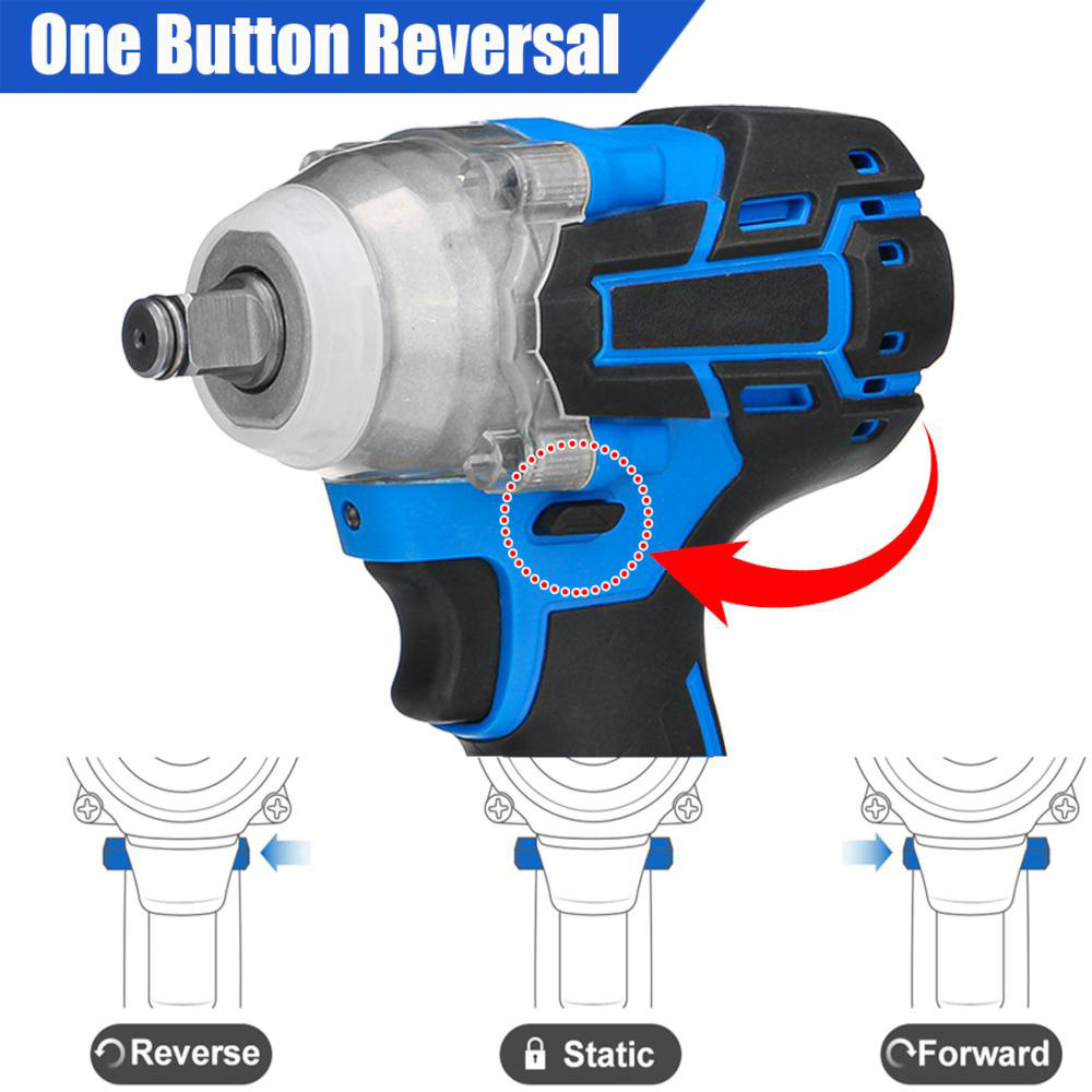 Socoje 588VF 800NM 2 in 1 Electric Cordless Brushless Impact Wrench Driver Socket Screwdriver