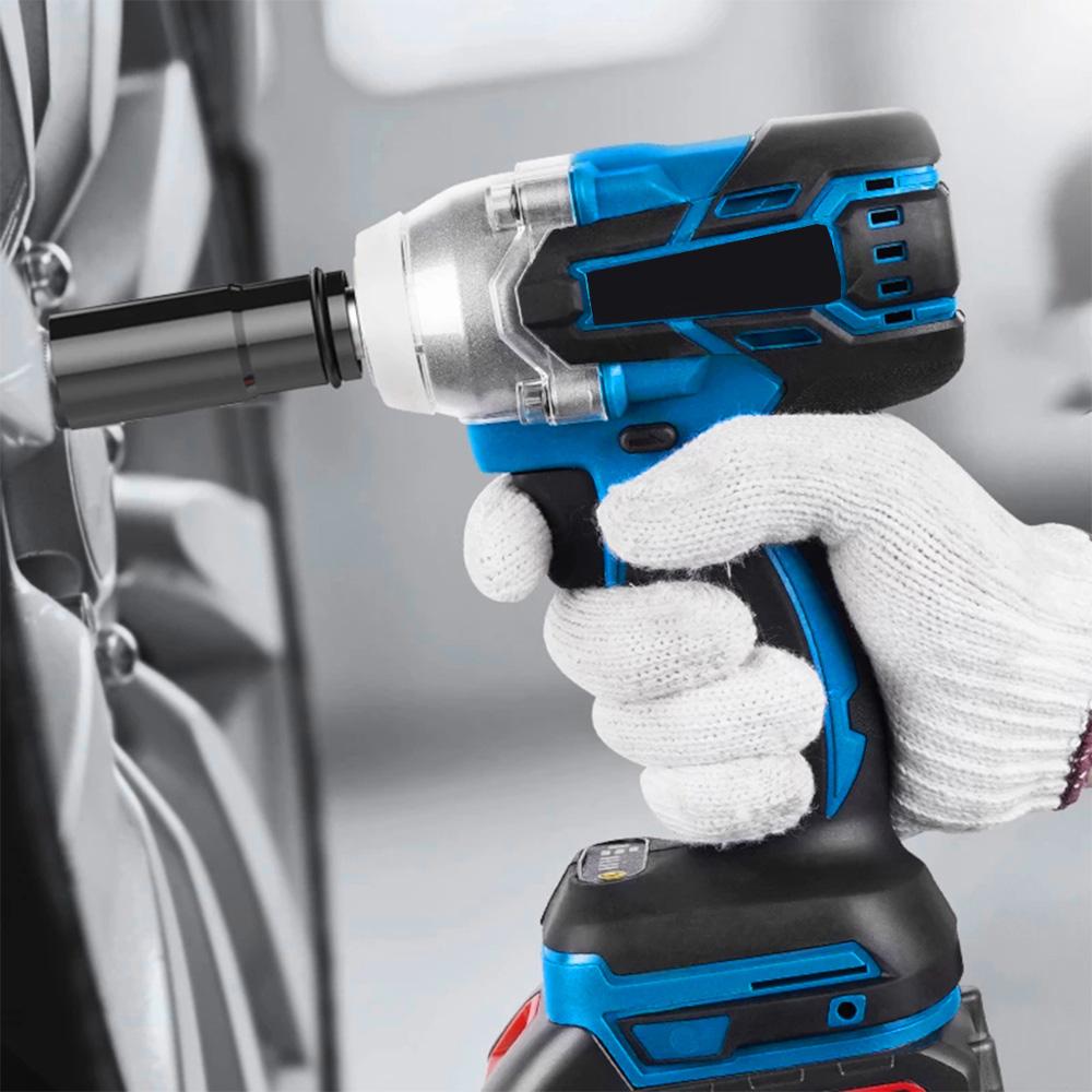 Socoje 588VF 800NM 2 in 1 Electric Cordless Brushless Impact Wrench Driver Socket Screwdriver