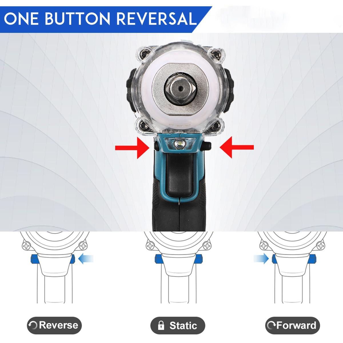 Socoje 88VF 1/2 520NM Electric Wrench Cordless Brushless Impact Wrench W/ 1/2pcs Battery