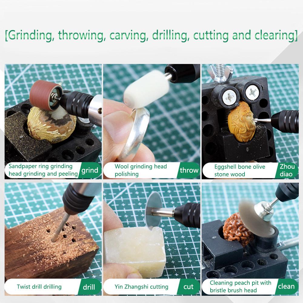 30W 13000RPM Mini Electric Grinder Grinding Machine Five-Speed Adjustment For Efficient Grinding Polishing Engraving