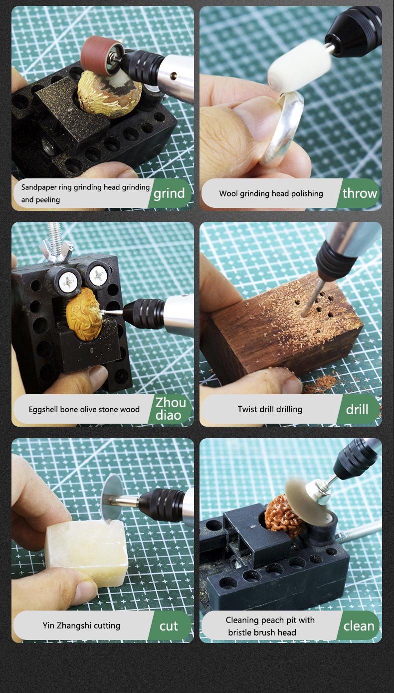 30W 13000RPM Mini Electric Grinder Grinding Machine Five-Speed Adjustment For Efficient Grinding Polishing Engraving