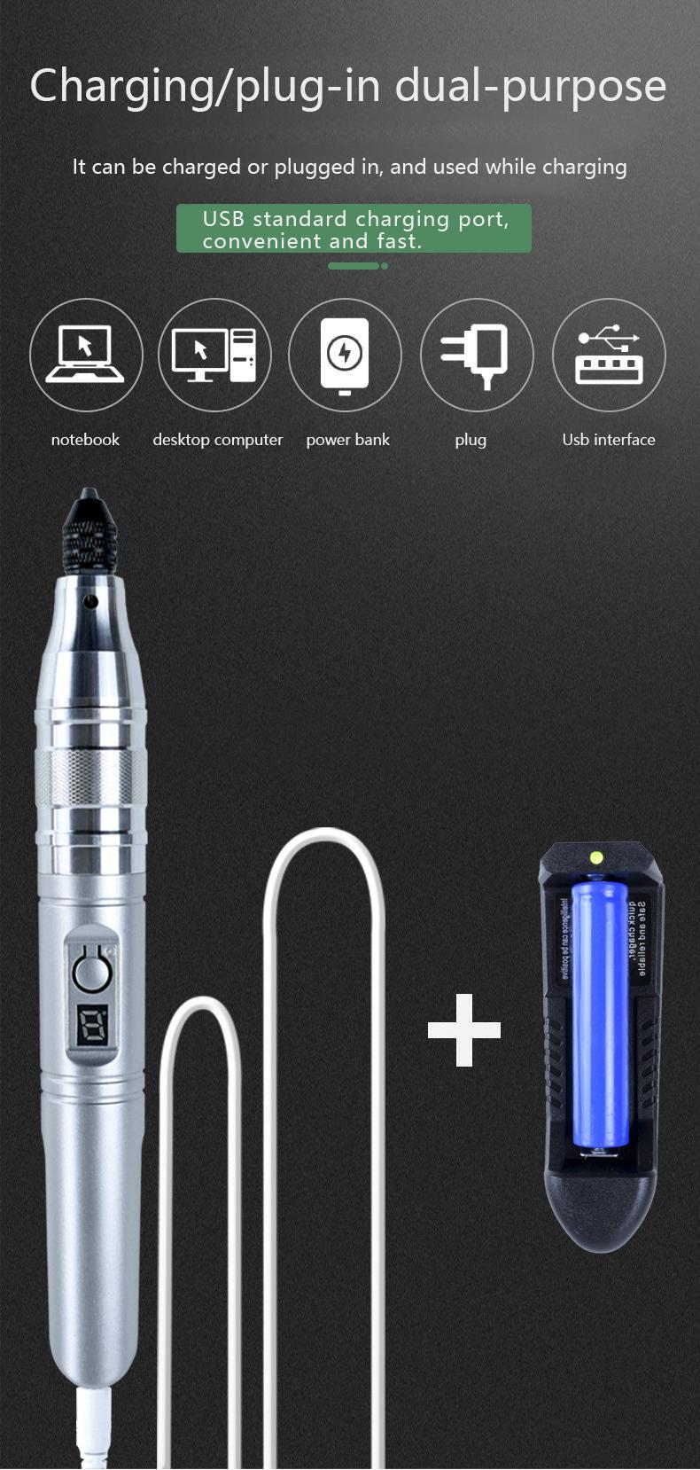 30W 13000RPM Mini Electric Grinder Grinding Machine Five-Speed Adjustment For Efficient Grinding Polishing Engraving