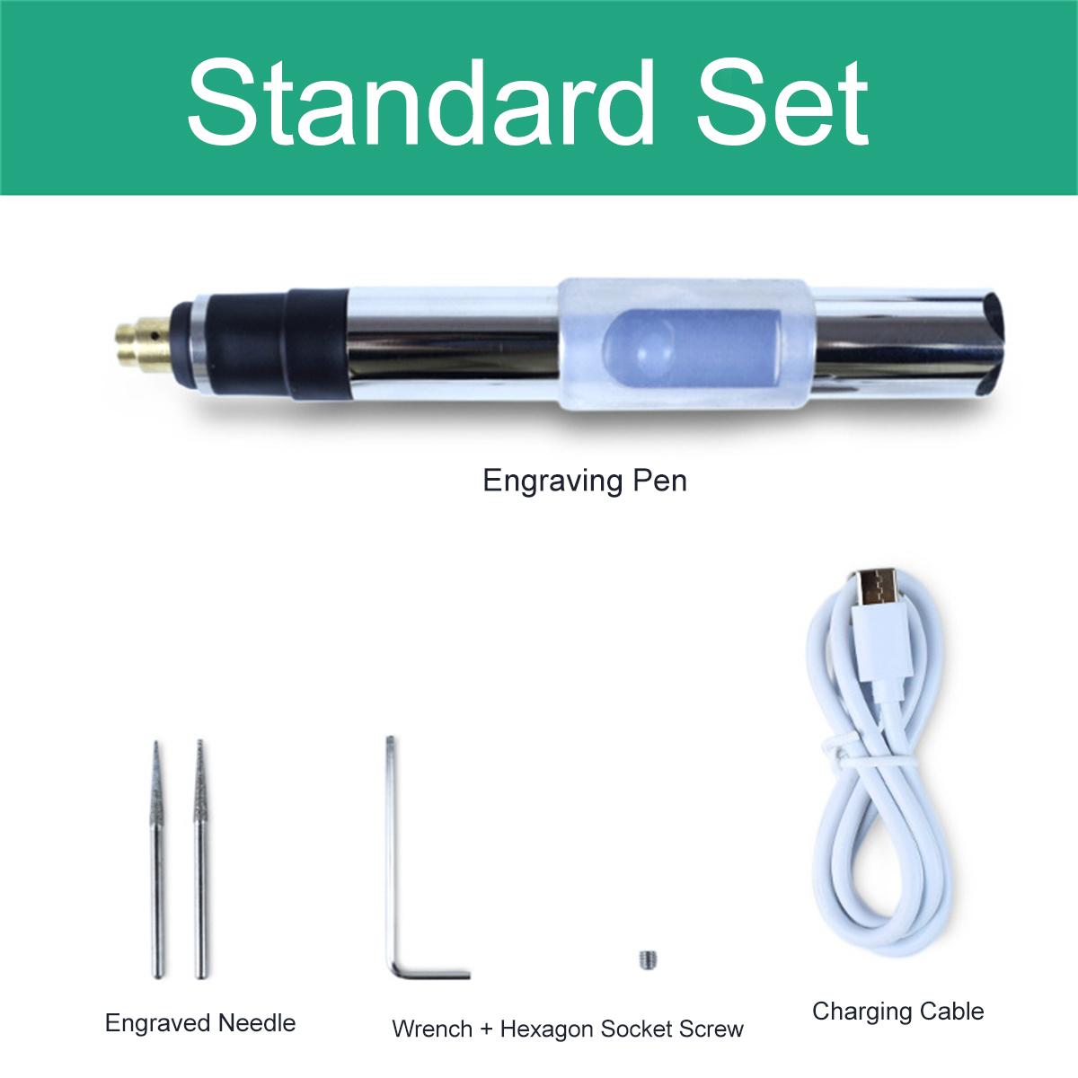 Mini Grinder Engraving Pen 25W 3-Speed 5000-25000r/min USB Type-C Charging 2.35mm Clamping Diameter for Nail Art Carving Polishing Grinding