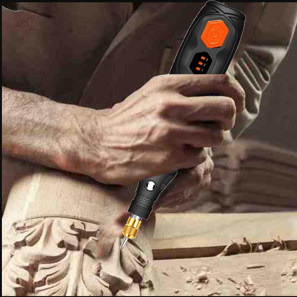 USB Cordless Rotary Tool Kit Woodworking Engraving Pen DIY For Jewelry Metal Glass Mini Wireless Drill With Dremel Accessories