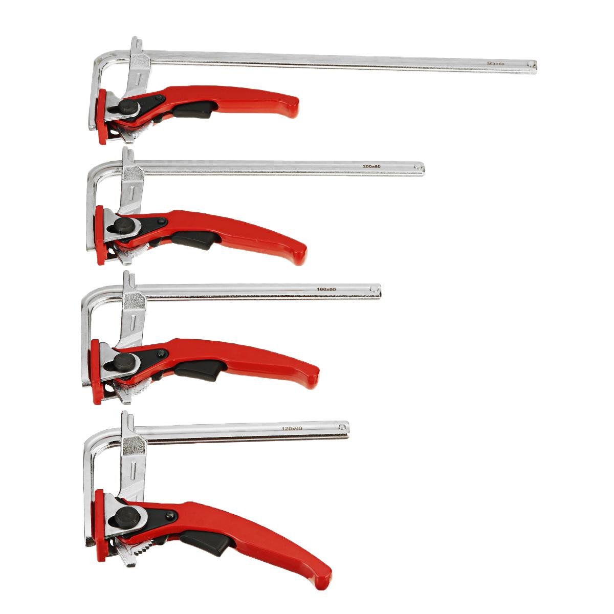 120mm-400mm Quick Guide Rail Clamp Woodworking F Clamp Quick Clamping for MFT and Guide Rail System