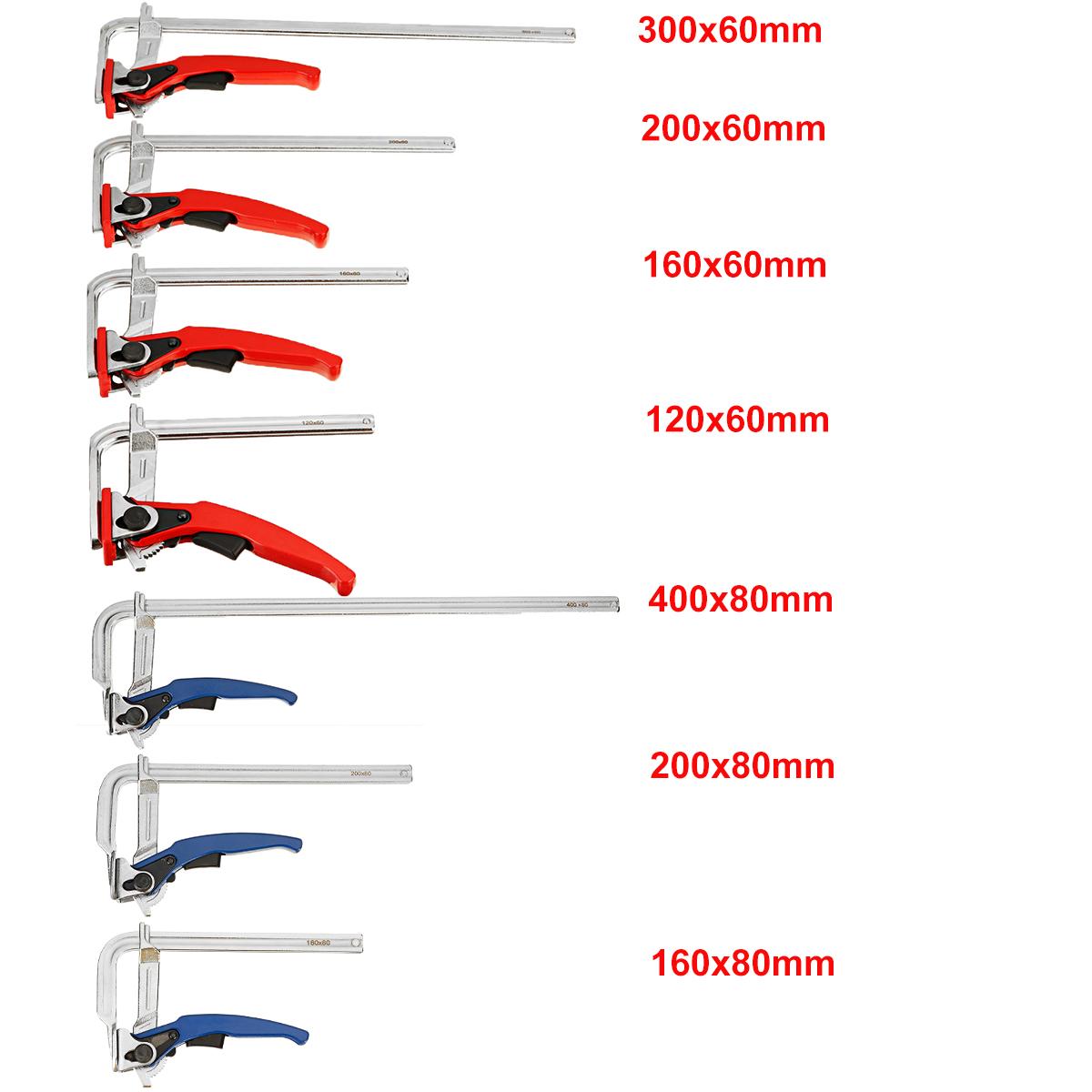 120mm-400mm Quick Guide Rail Clamp Woodworking F Clamp Quick Clamping for MFT and Guide Rail System