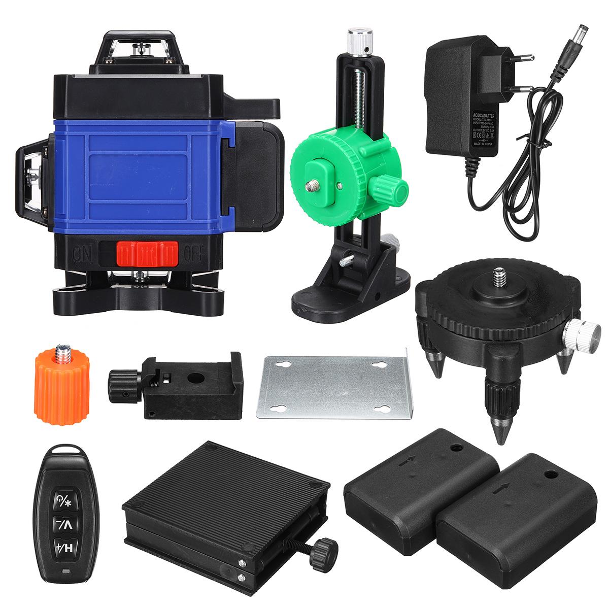 16 line Green Laser Level App Control 4D 360 degrees H&V Cross Line Self Leveling Remote Control