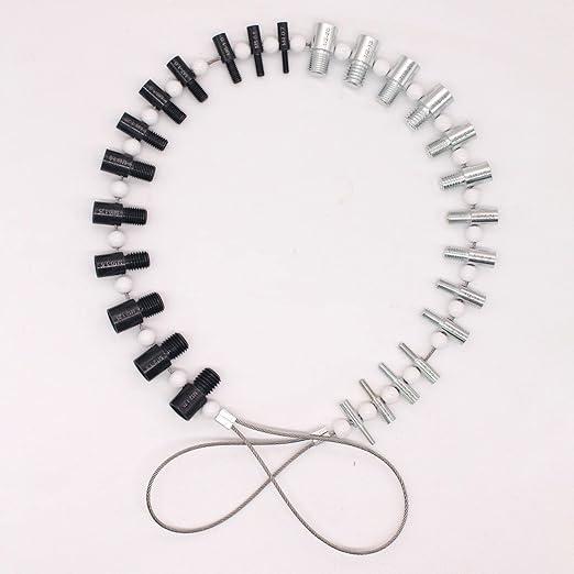 26PCS Thread Checker Set Metric and Inch Sizes Durable Comprehensive Coverage DIY Tool