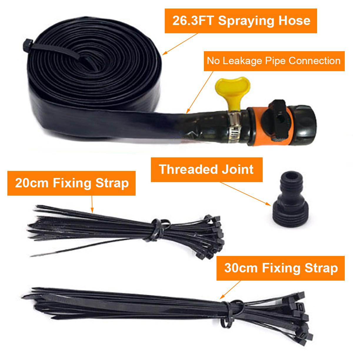 8m 26.3FT Trampoline Waterpark Sprinkler Outdoor Kid Child Summer Water Spray