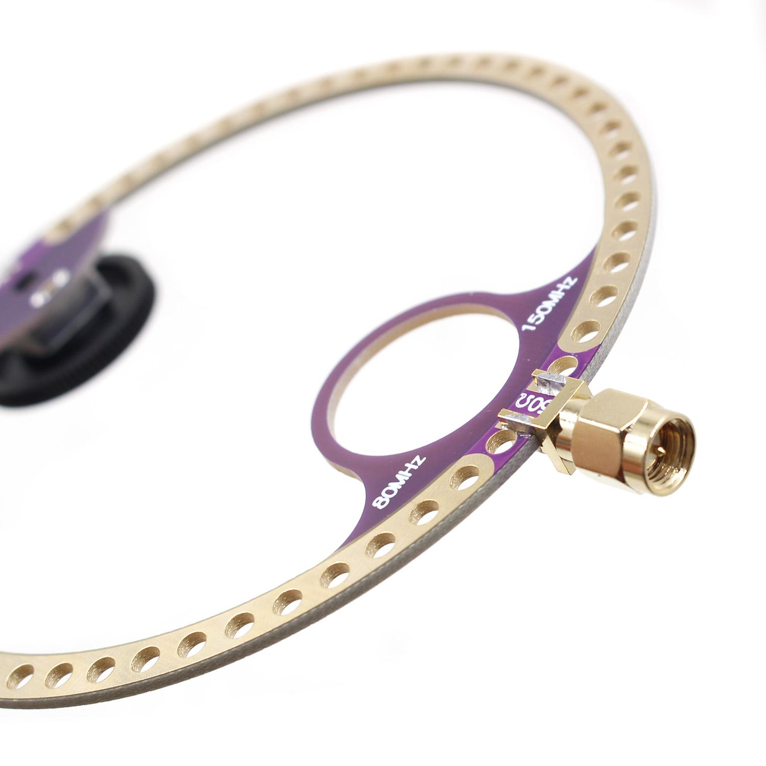 ARINST 2pcs Donut VHF UHF FM Mini Loop Antenna for HFDY Malahiteam DSP DSP2 Radio Receiver