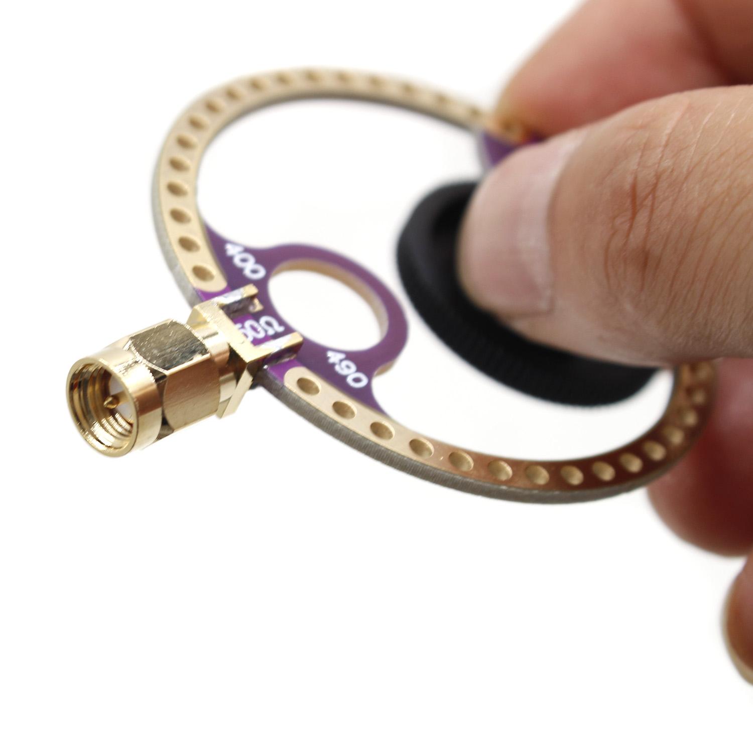 ARINST 2pcs Donut VHF UHF FM Mini Loop Antenna for HFDY Malahiteam DSP DSP2 Radio Receiver