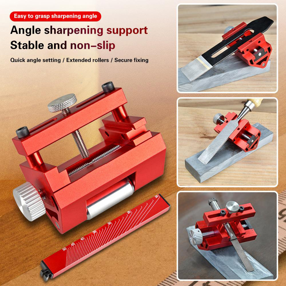 Aluminum Alloy Honing Guide Tool Sharpening Holder Of Whetstone for Wood Chisel Sharpening Jig Roller and Kitchen Gadgets