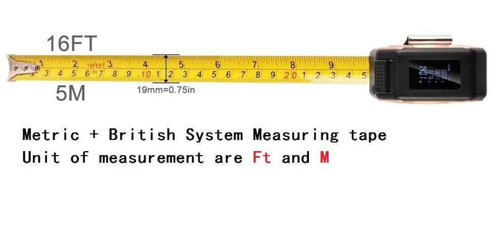 40M Laser Measuring Tape Retractable Ruler Laser Distance Meter Range Finder Electronic Roulette Digital Measuring Tape Tool