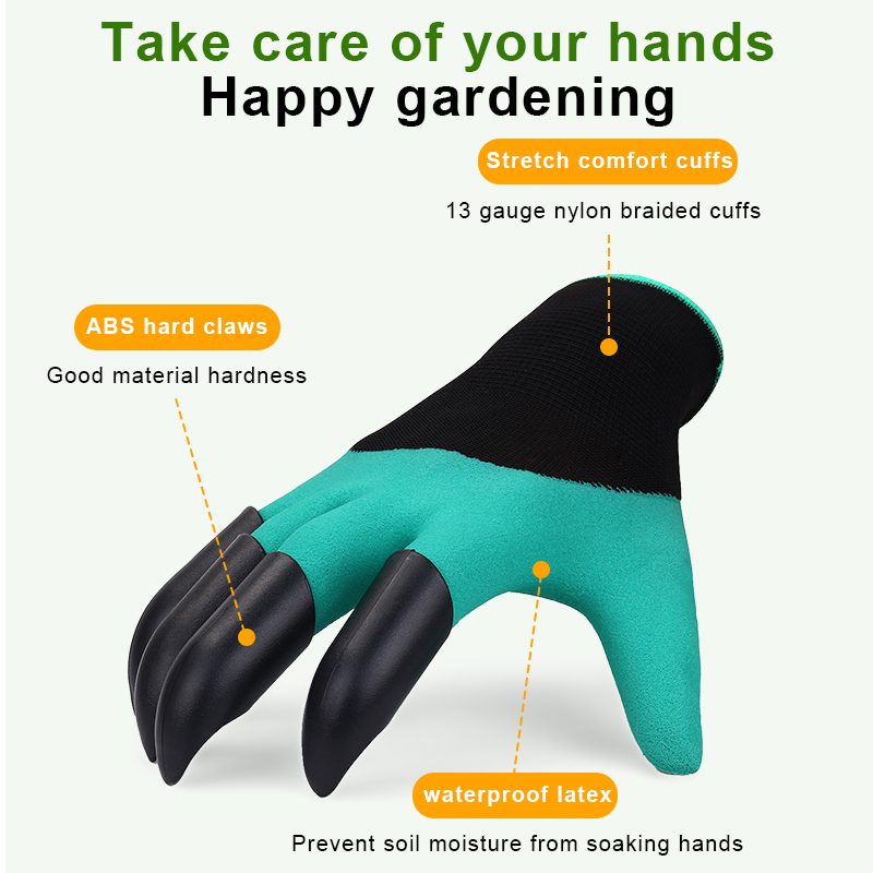 Digging Gloves Gardening Dipping Labor Claws Vegetable Flower Planting And Grass Pull