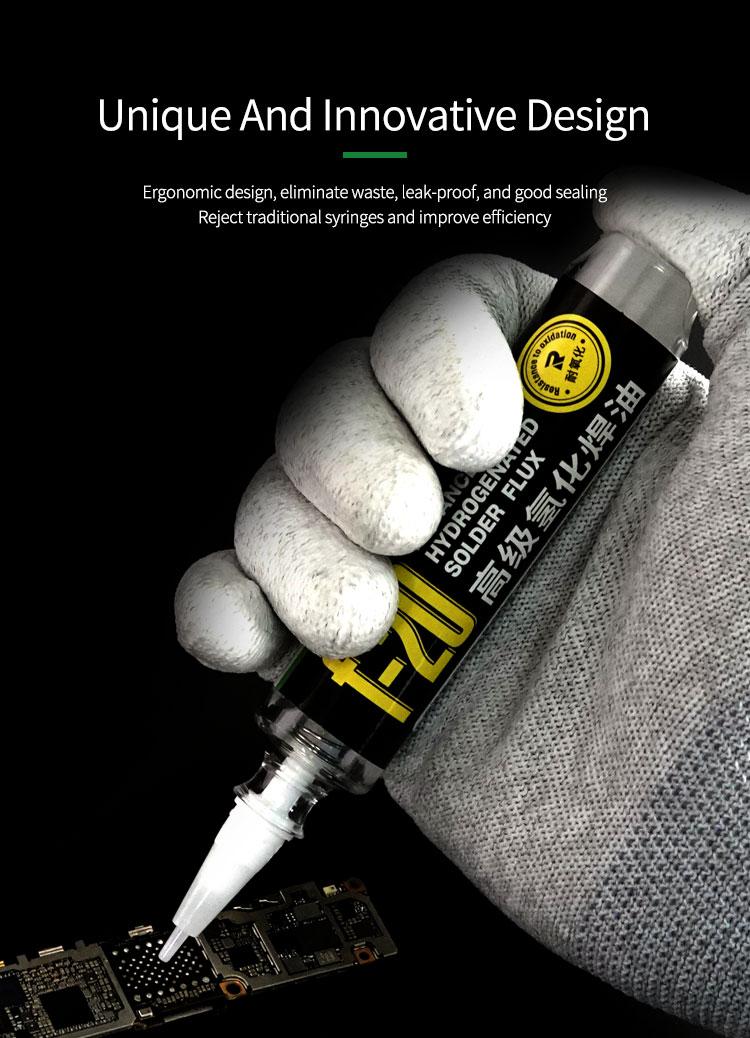 F-20 Solder Paste Flux Lead-Free NO-Clean SMD Soldering Flux for Phone Soldering PCB BGAA SMD Rework Repair Welding Oil