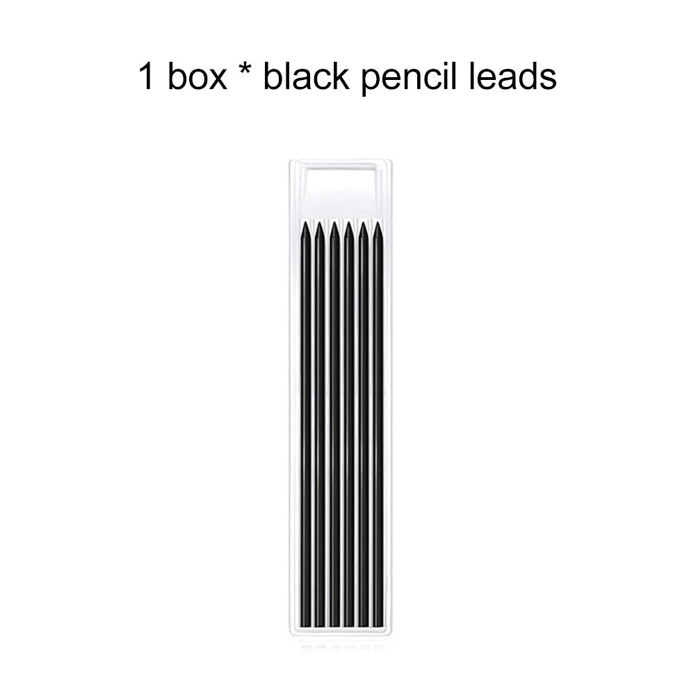 Solid Carpenter Pencil With Multi Colors Refill Joiner Marker Woodworking Pencil Marking Tool Built-In Sharpener