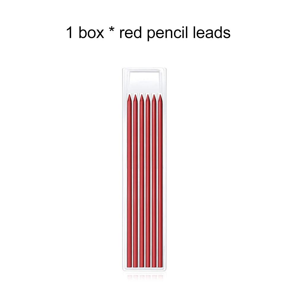 Solid Carpenter Pencil With Multi Colors Refill Joiner Marker Woodworking Pencil Marking Tool Built-In Sharpener