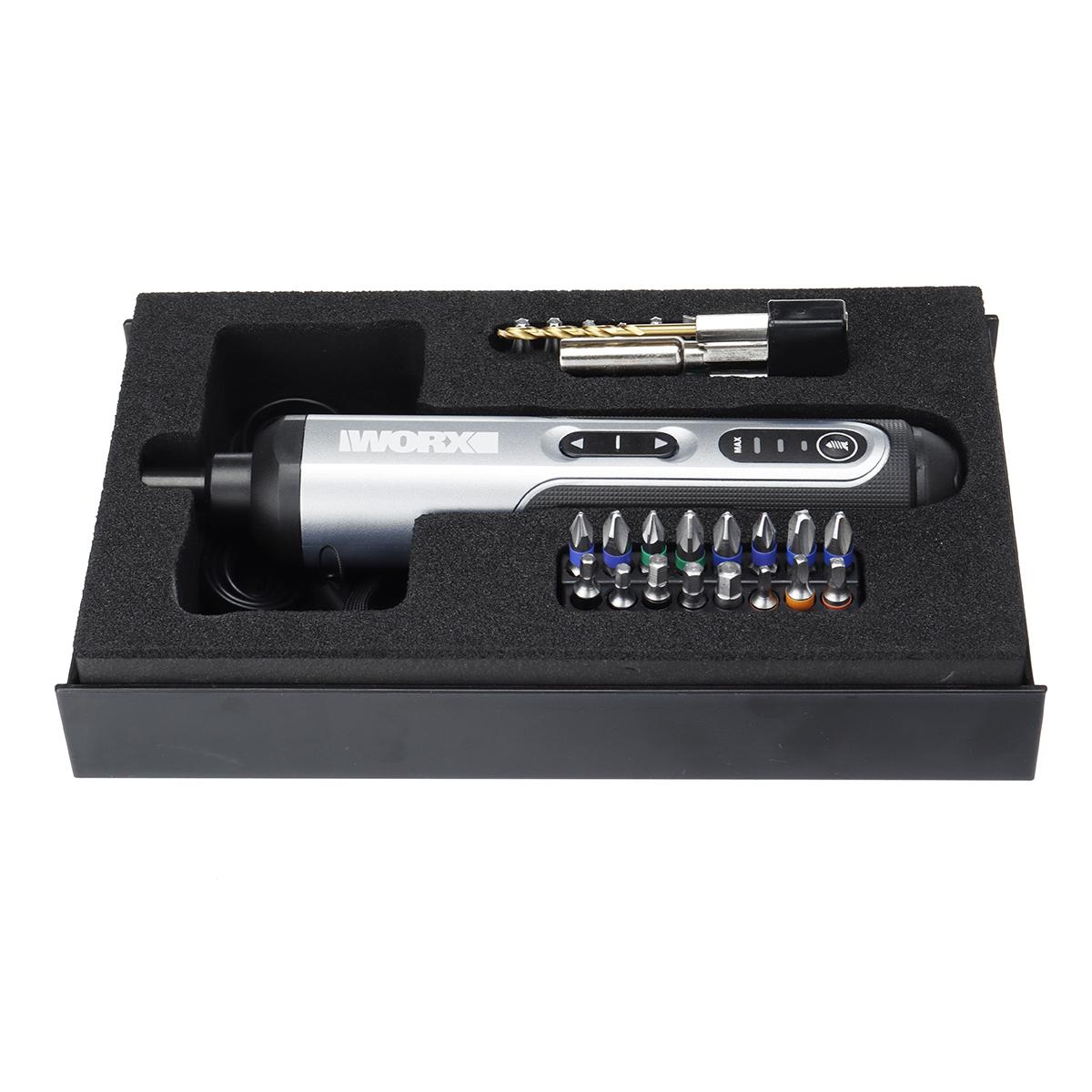 WX240.1 3.6V 250RPM Mini Electric Screwdriver Hosehold DIY Screw Driver Tool Handle with 26Pcs Bit