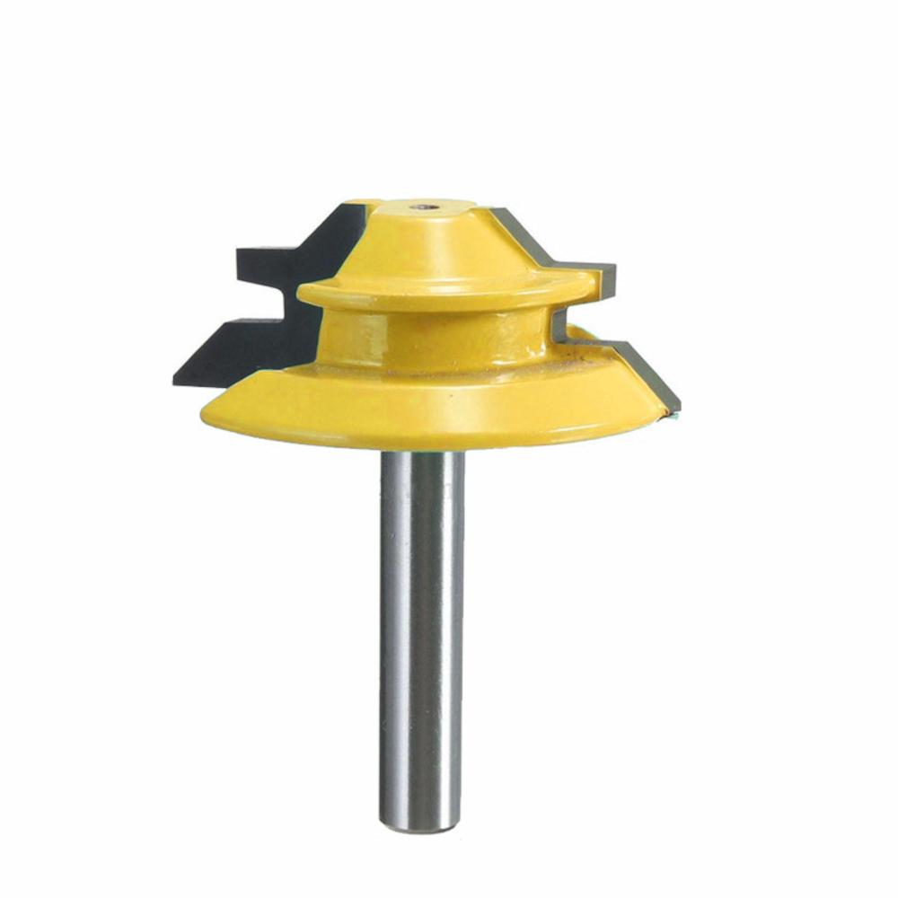 1/4 inch Shank 45 Degree Lock Miter Router Bit Tenon Milling Cutter Woodworking Tool For Wood Tools
